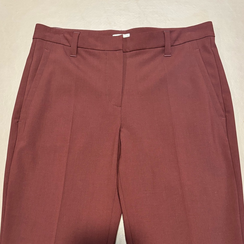 Brunello Cucinelli Burgundy Women's Pants